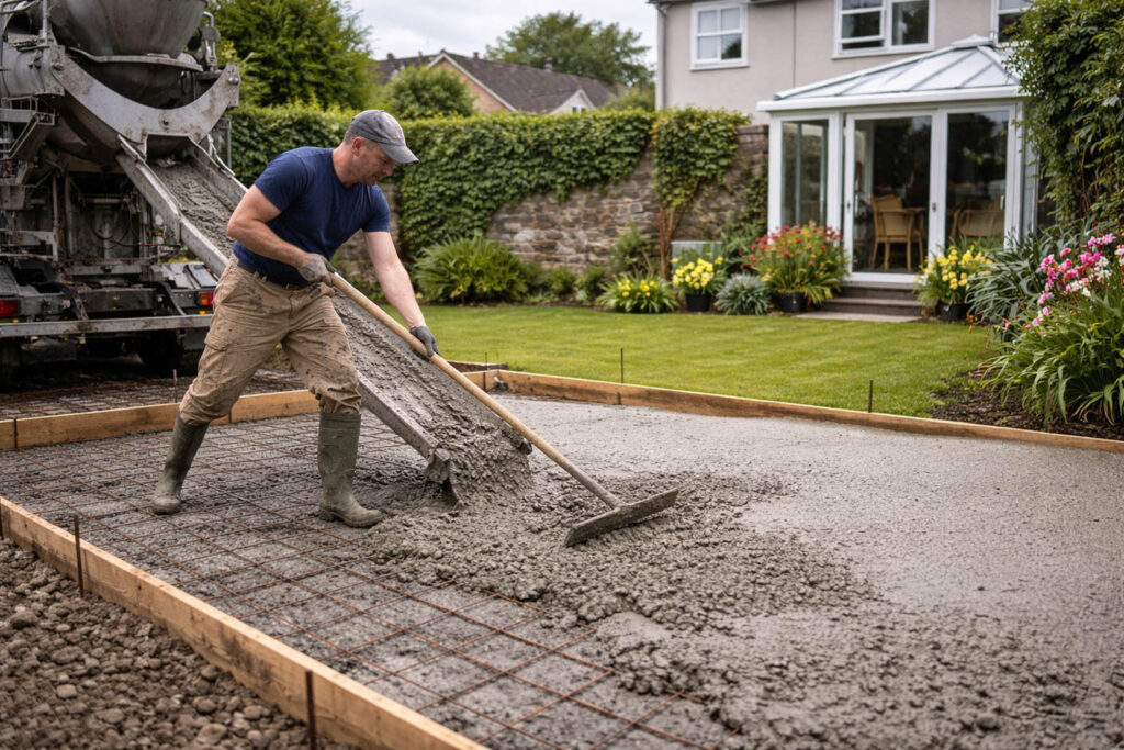Concrete shed base Dublin